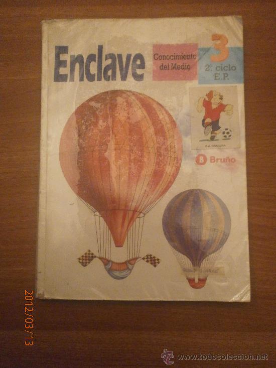 Libros antiguos: LIBRO ENCLAVE , CONOCIMIENTO DEL MEDIO 3- 2&ordm; CICLO E.P - Foto 1