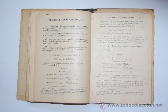 Libros antiguos: Libro de Aritm&eacute;tica de G. M. Bru&ntilde;o, 1908. - Foto 3