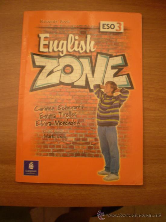 Libros antiguos: LIBRO  DE ENGLISK - ZONE - ESO 3&ordm; STUDENTS BOOK - Foto 1