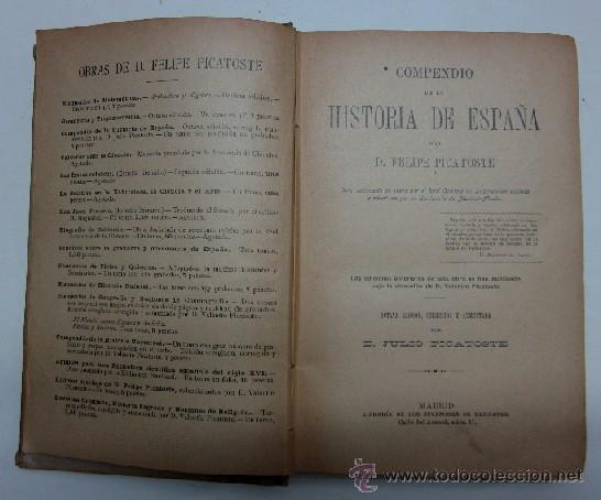 Libros antiguos: COMPENDIO DE HISTORIA DE ESPA&Ntilde;A - Foto 2