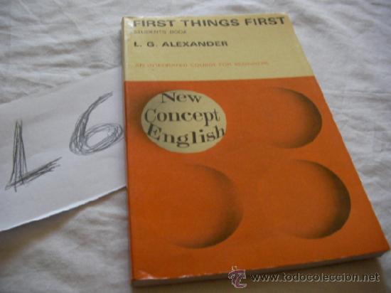 Libros antiguos: ANTIGUO LIBRO DE TEXTO FIRST THINGS FIRST - Foto 1