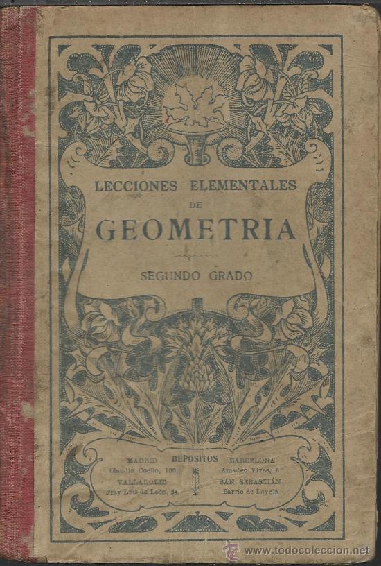 Libros antiguos: LIBRO DE TESTO ORIGINAL GEOMETRIA - Foto 1