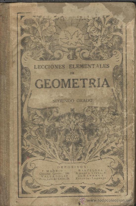 Libros antiguos: LIBRO DE TESTO ORIGINAL GEOMETRIA - Foto 1