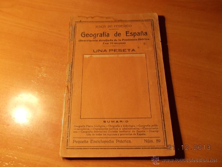 Libros antiguos: GEOGRAF&Iacute;A de ESPA&Ntilde;A. - Foto 1