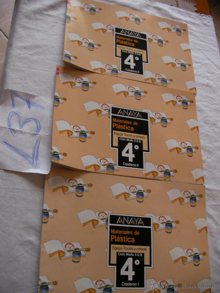 Libros antiguos: MATERIALES DE PLASTICA - CUADERNOS 1, 2 Y 3 - ANAYA - Foto 1