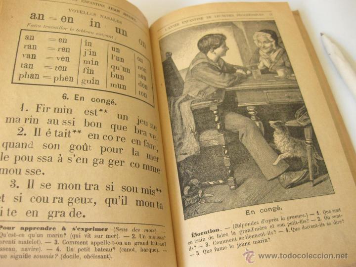 Libros antiguos: LIBRO DE LECTURA EN FRANCES. LANN&Eacute;E DE ENFANTINE DE LECTURES PROGRESSIVES - Foto 5
