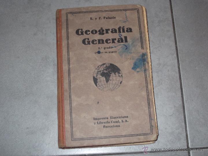 Livros antigos: GEOGRAFIA GENERAL 2&ordm; GRADO -  MAPAS EN NEGRO - 1932
