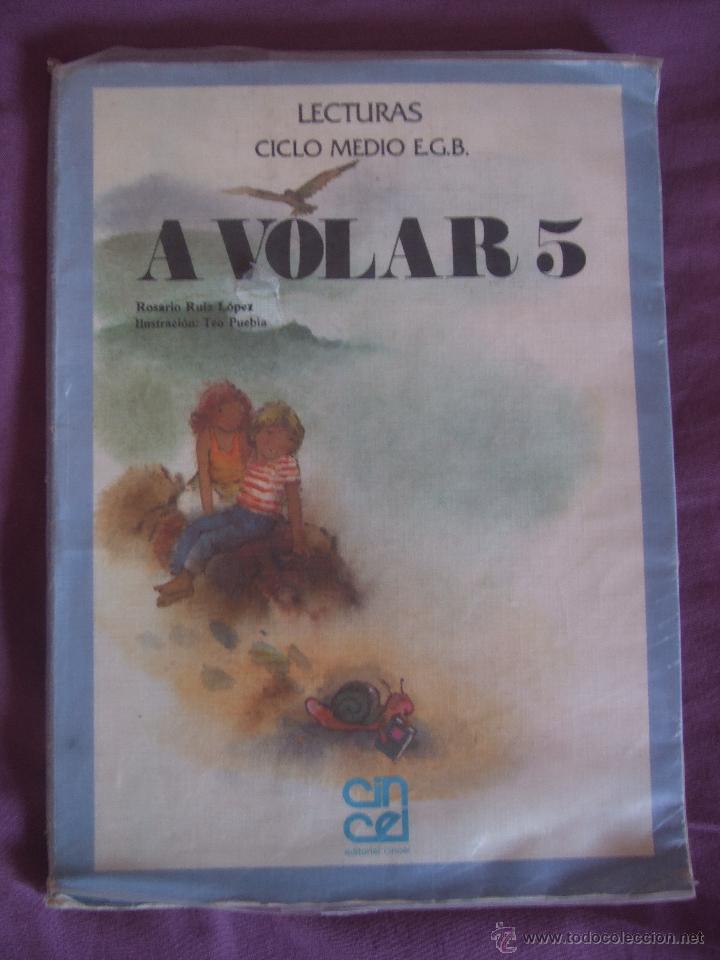 Libros antiguos: Lecturas ciclo medio E.G.B. - A volar 5 - Foto 1