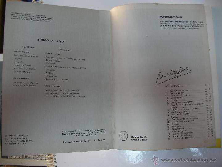 Libros antiguos: ANTIGUO LIBRO DE TEXTO - MATEMATICAS - TEIDE - Foto 2
