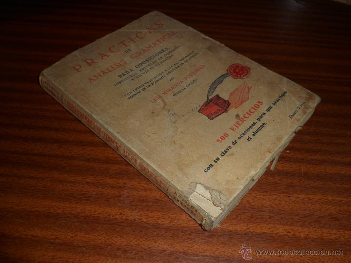 Libros antiguos: PR&Aacute;CTICAS DE AN&Aacute;LISIS GRAMATICAL. - 500 EJERCICIOS. LUIS MIRANDA PODADERA. (1934) - Foto 1