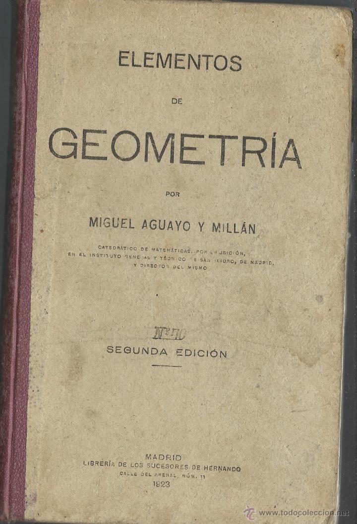 Libros antiguos: LIBRO DE GEOMETRIA DE 1923 - Foto 1