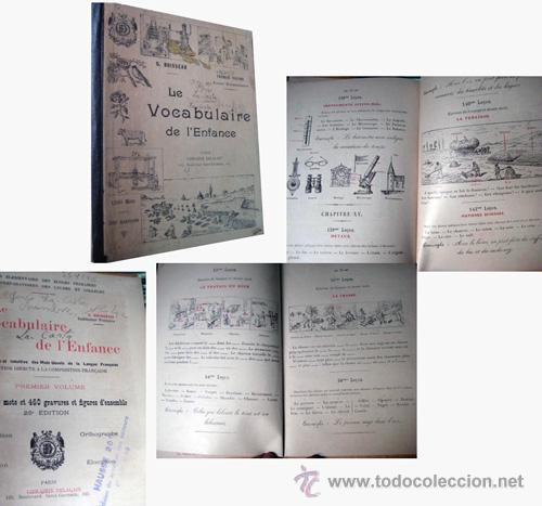 Livros antigos: LE VOCABULAIRE DE L&acute;ENFANCE. Premier Volume. BOISSEAU, G.
