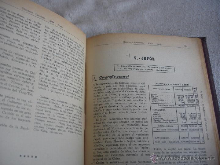 Libros antiguos: Compendio de geograf&iacute;a universal 1939 - Foto 5