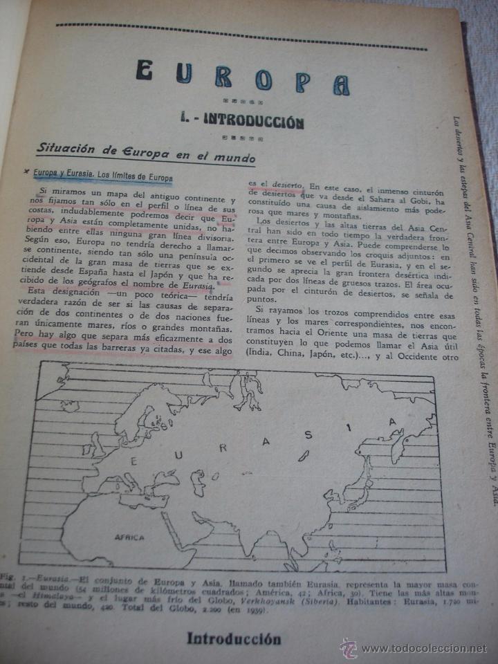 Libros antiguos: Compendio de geograf&iacute;a universal 1939 - Foto 10