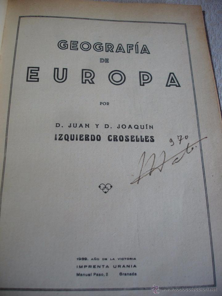Libros antiguos: Compendio de geograf&iacute;a universal 1939 - Foto 11