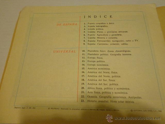 Libros antiguos: Atlas Escolar Edelvives - Foto 2