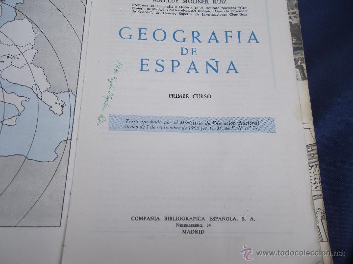 Libros antiguos: LIBRO GEOGRAFIA DE ESPA&Ntilde;A - Foto 2