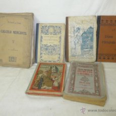 Libros antiguos: LOTE DE 6 ANTIGUO LIBRO DE ESCUELA DE PRINCIPIOS S.XX, COLEGIO