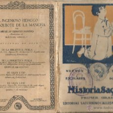 Libros antiguos: LIBRO ESCUELA HISTORIA SAGRADA PRIMER GRADO ED S. CALLEJA 1922 SECCION FEMENINA TARRAGONA MB. Lote 50964732