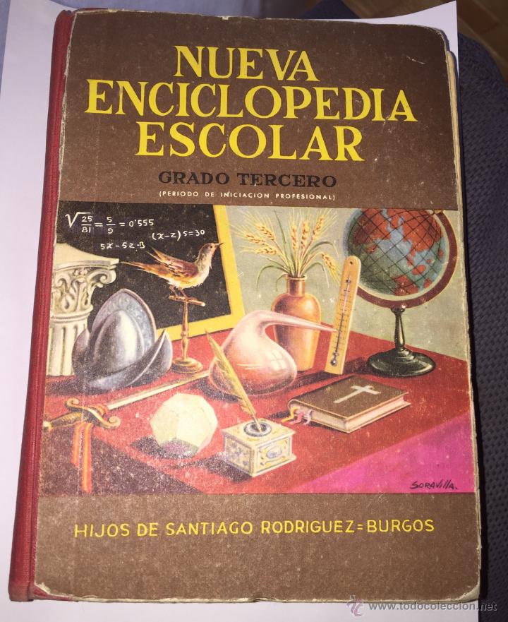 Livros antigos: Libro de escuela colegio - Nueva enciclopedia escolar