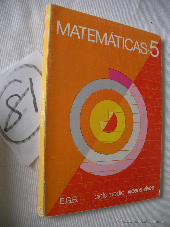 Libros antiguos: ANTIGUO LIBRO DE TEXTO - 5&ordm; EGB - MATEMATICAS - Foto 1