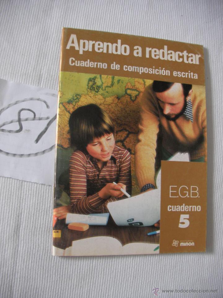 Libros antiguos: ANTIGUO LIBRO DE TEXTO - APRENDO A REDACTAR - 5&ordm; - Foto 1