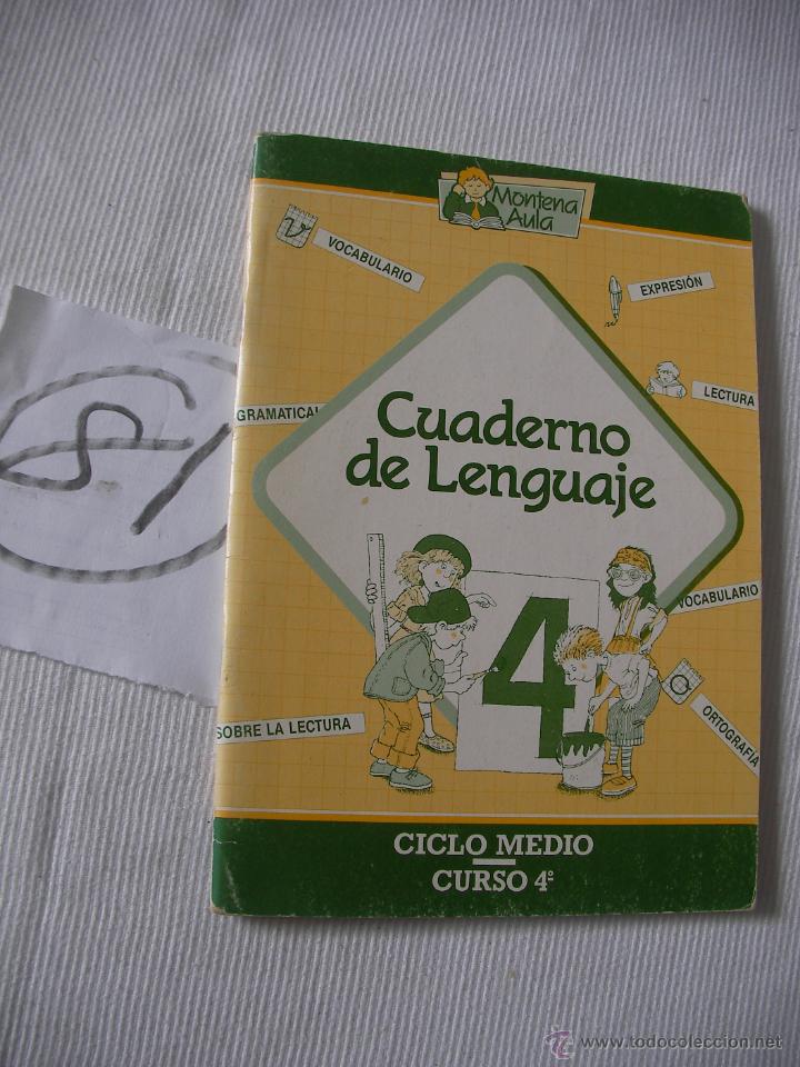 Libros antiguos: ANTIGUO LIBRO DE TEXTO - CUADERNO DE LENGUAJE - 4&ordm; - Foto 1