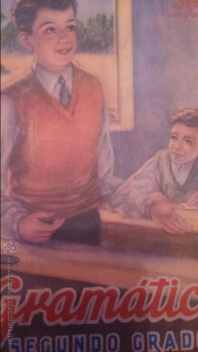 Livros antigos: Libro de gramatica de segundo grado