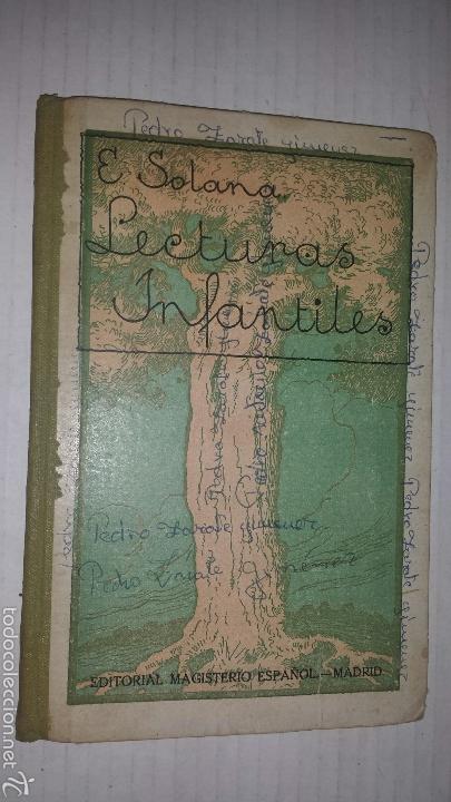 Old books: LECTURAS INFANTILES E.SOLANA 1934