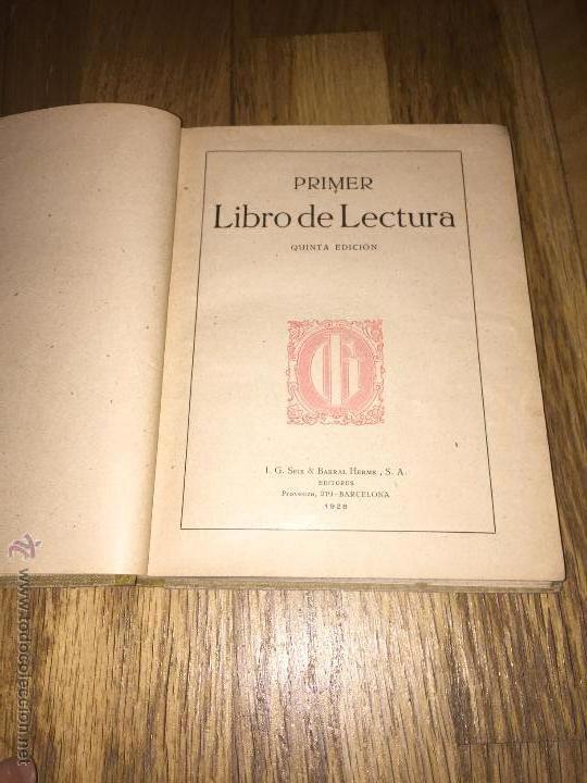 Libros antiguos: Primer libro de lectura - Foto 2