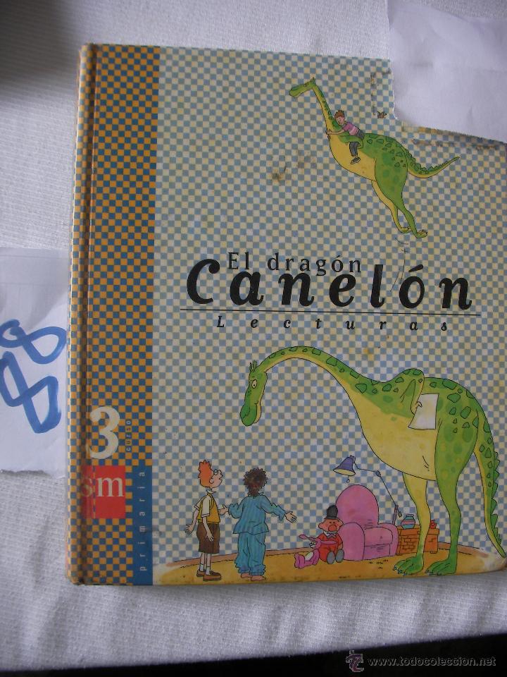 Libros antiguos: ANTIGUO LIBRO DE TEXTO - LECTURAS 3&ordm; - EL DRAGON CANELON - Foto 1