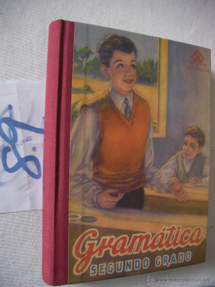 Libros antiguos: LIBRO DE TEXTO - GRAMATICA 2&ordm; GRADO - EDITORIAL LUIS VIVES - Foto 1