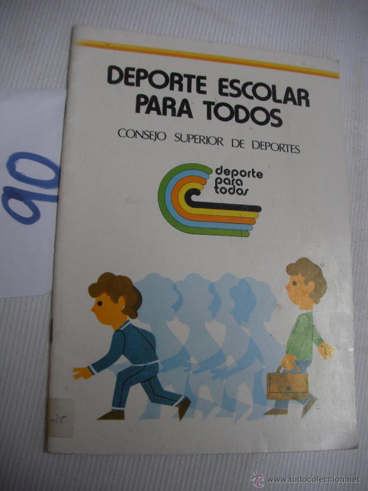 Libros antiguos: DEPORTE ESCOLAR PARA TODOS - Foto 1