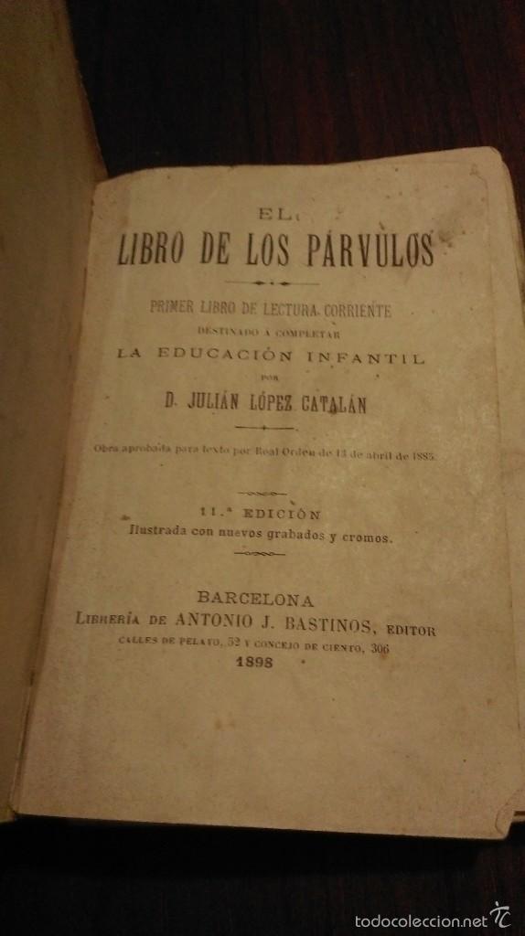 Libros antiguos: El libro de los p&aacute;rvulos. 1898 - Foto 3