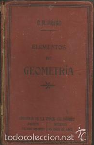 Libros antiguos: Elementos de Geometr&iacute;a. G. M. Bru&ntilde;o - Foto 1