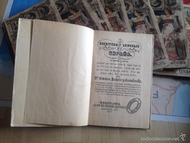 Libros antiguos: ESCRITURA Y LENGUAJE DE ESPA&Ntilde;A - Foto 2