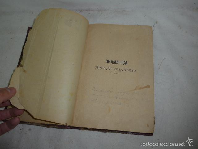 Libros antiguos: Antiguo libro de gramatica hispano - francesa, 1889 - Foto 3