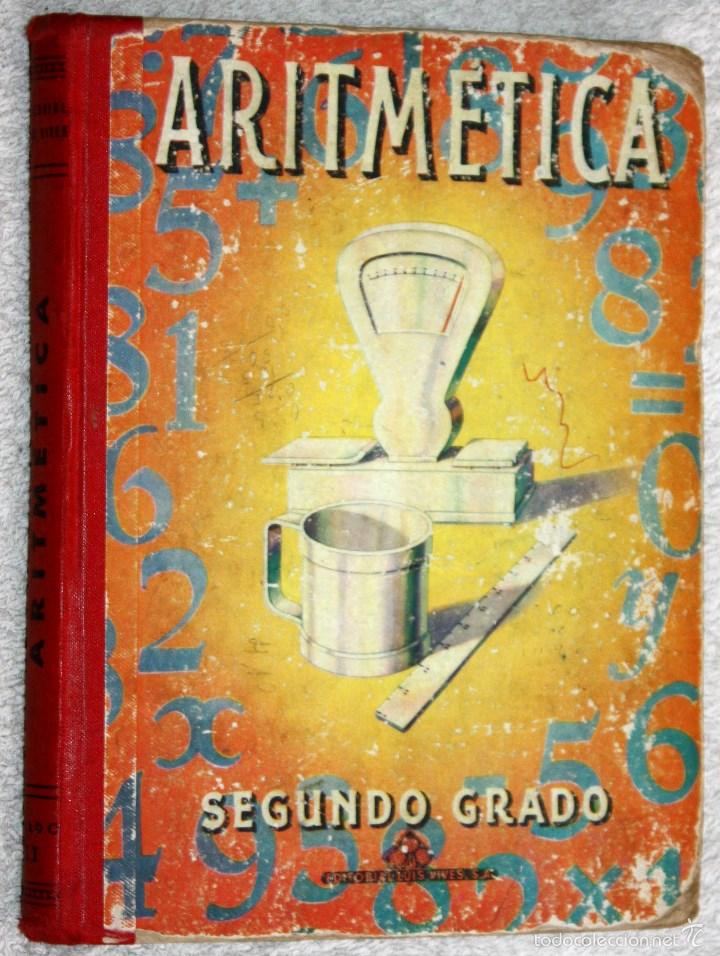 Libros antiguos: ARITM&Eacute;TICA SEGUNDO GRADO - Foto 1