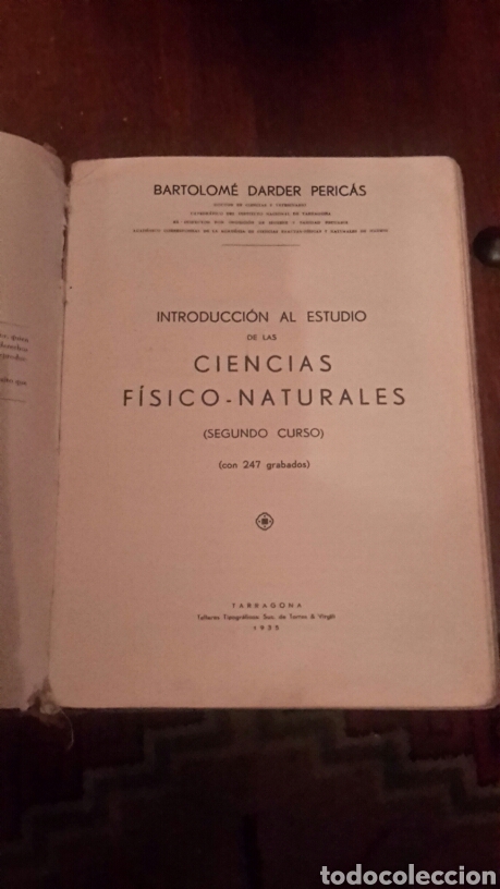 Livros antigos: Libro de biol&oacute;gia antiguo