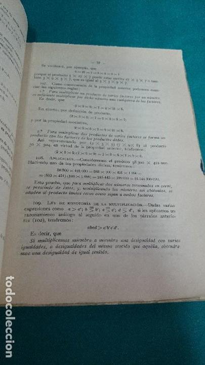 Libros antiguos: MATEM&Aacute;TICAS, ARITM&Eacute;TICA 1938 - Foto 3