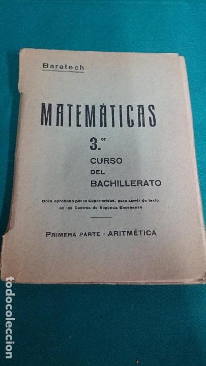 Libros antiguos: MATEM&Aacute;TICAS, ARITM&Eacute;TICA 1938 - Foto 1