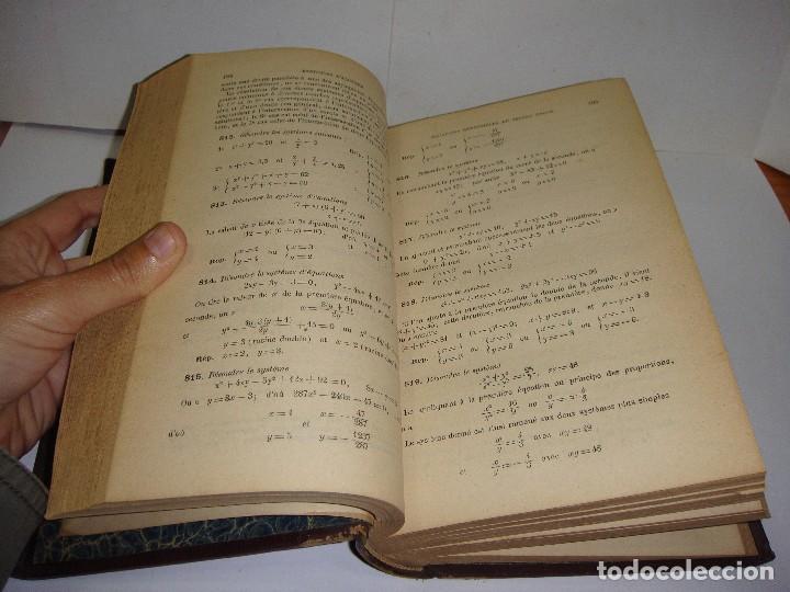 Libros antiguos: Exercises D&acute;algebre. Ejercicios de &Aacute;lgebra. 1908 - Foto 4