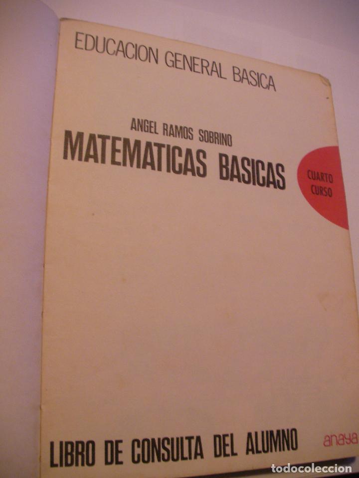 Libros antiguos: ANTIGUO LIBRO DE TEXTO MATEMATICAS BASICAS 4 - ANAYA - Foto 2