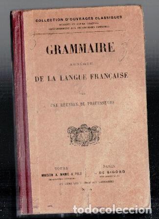 Livros antigos: Grammaire abregee de la Langue Francaise