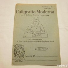 Libros antiguos: CALIGRAFIA MODERNA. J. DALMAU CARLES. CUADERNO N. 10. INGLESA. Lote 91002305