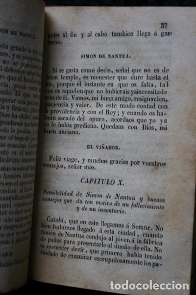 Libros antiguos: SIMON DE NANTUA O EL MERCADER FORASTERO - JUSSIEU - 1844 - IMPRENTA JOSE TORNER - Foto 4 - 99243611