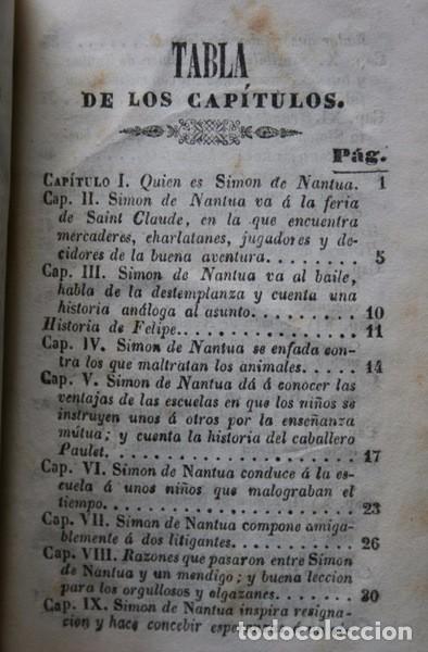 Libros antiguos: SIMON DE NANTUA O EL MERCADER FORASTERO - JUSSIEU - 1844 - IMPRENTA JOSE TORNER - Foto 7 - 99243611