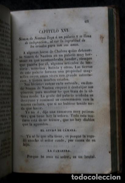Libros antiguos: SIMON DE NANTUA O EL MERCADER FORASTERO - JUSSIEU - 1844 - IMPRENTA JOSE TORNER - Foto 9 - 99243611