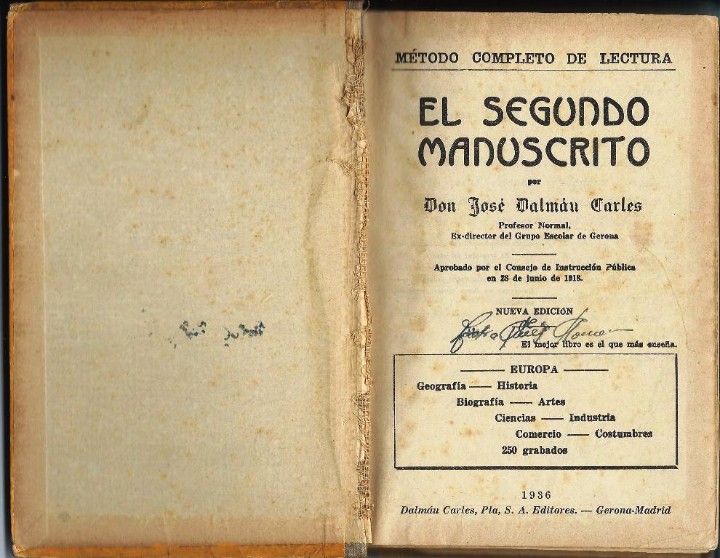 Libros antiguos: El Segundo Manuscrito - Foto 4