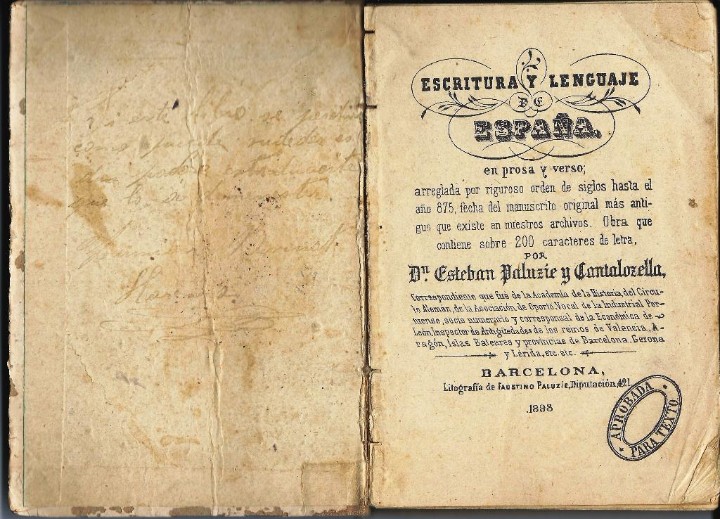 Libros antiguos: Escritura y Lenguaje de Espa&ntilde;a - Foto 2
